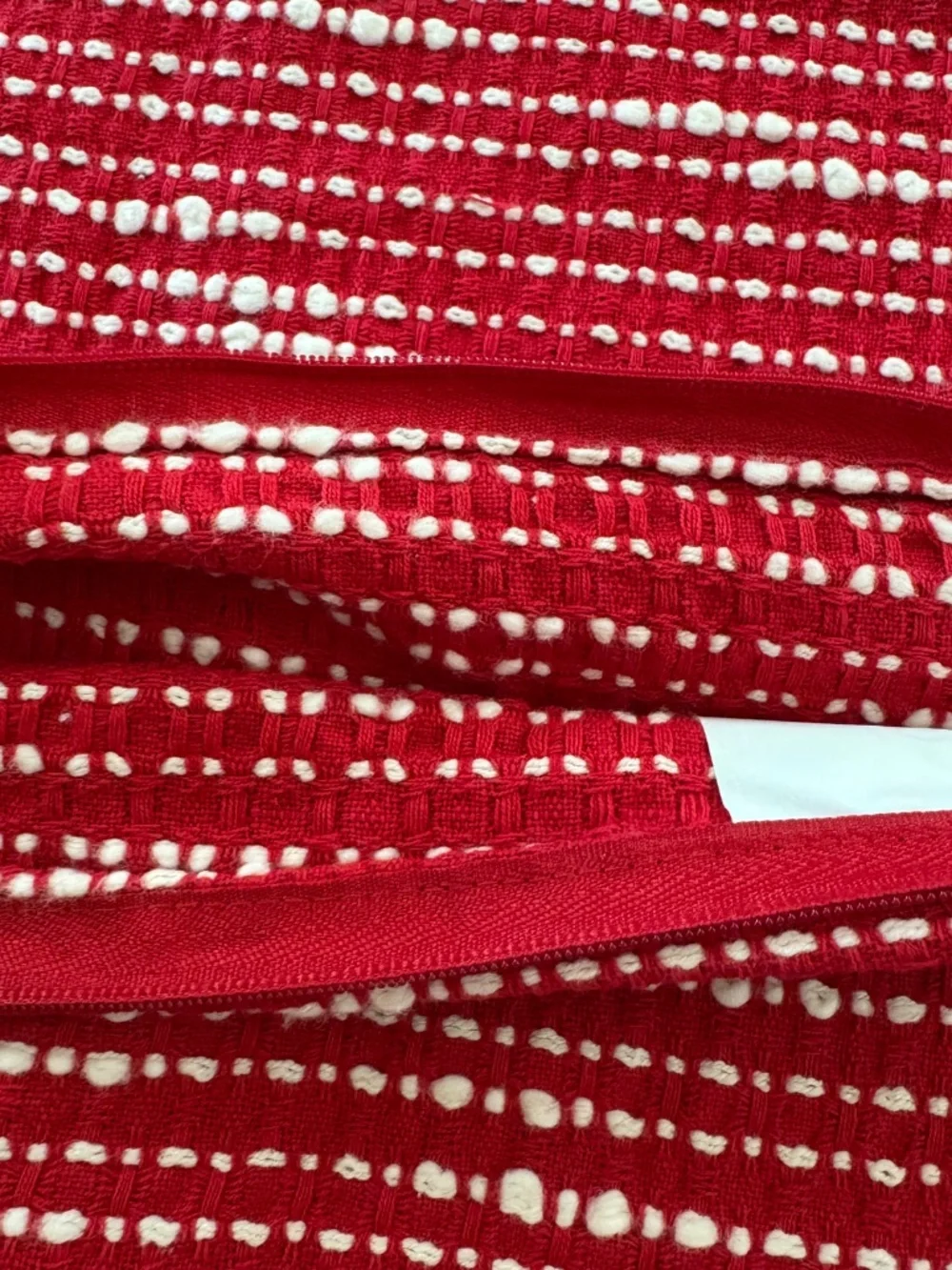3 Pcs IKEA Vinterfint Cushion Cover Red Textured 20x20 in